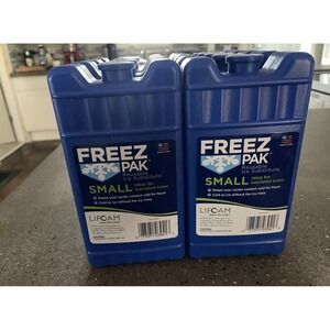 Freez Pak Reusable Ice Pack 2 Pack Ice Packs For‎ Lunch Bags And Coolers